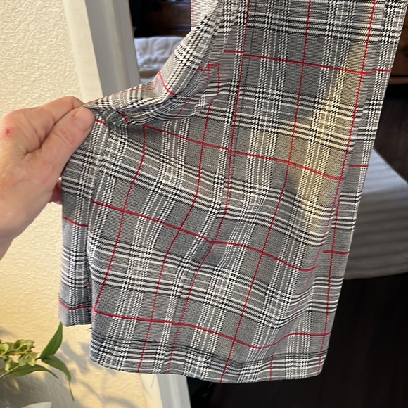 Robert Louis plaid stretch dress pants, bellbottoms - Picture 5 of 6